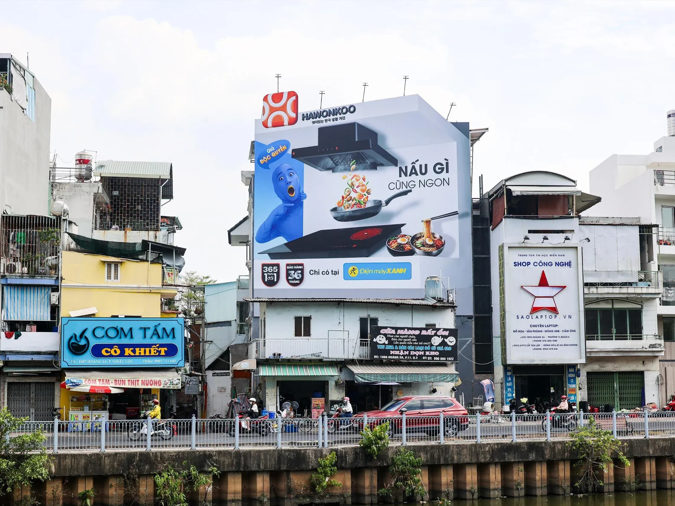 Phối cảnh Hawonkoo × Điện Máy Xanh ban ngày – 1089 Hoàng Sa, TP. Hồ Chí Minh